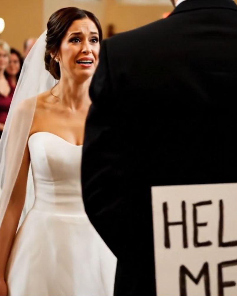 At Our Church Wedding, My Groom Held a Sign That Said ‘Help Me’ Behind His Back — I Was Heartbroken… So I Taught Him a Lesson He’ll Never Forget