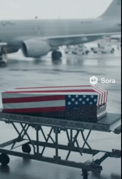 HE WAS ESCORTING A FALLEN SOLDIER