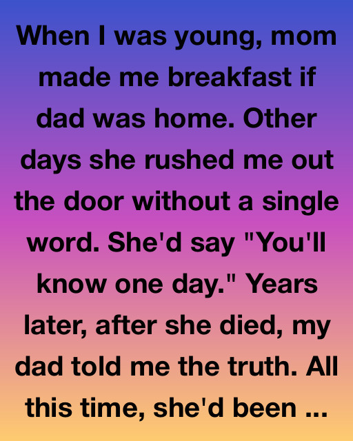 The Mornings I Never Understood