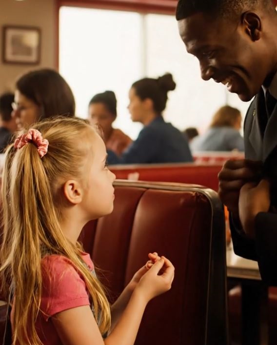 The Little Girl’s Secret Signal No One Else Noticed—Until a Soldier Did and Casually Offered Her a Piece of Candy