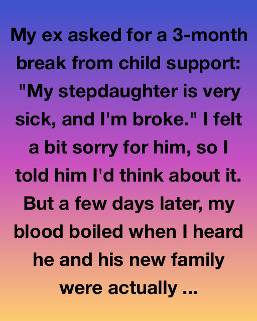 He Asked For A Break From Child Support, Then Took His New Family On Vacation