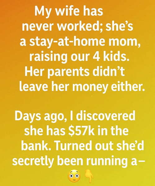 My Wife Never Worked A Day In Her Life—But She Had $57K Hidden In A Secret Business