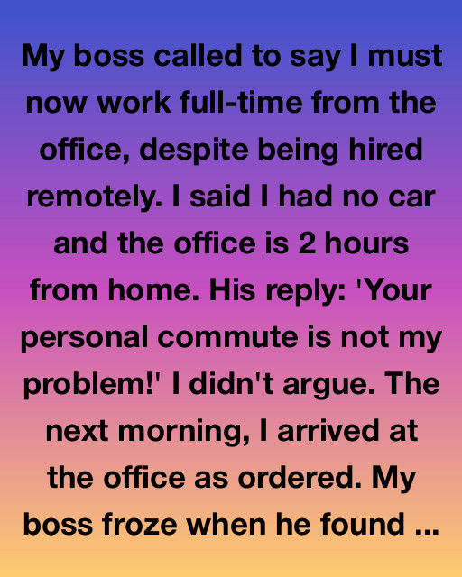 My Commute Is Not Your Problem? Okay.