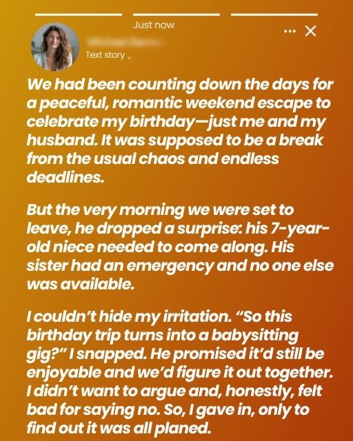 I Thought It Would Be Just Us—Until a Last-Minute Babysitting Request Ended My Relationship