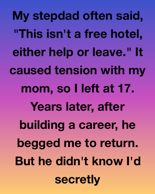 My Stepdad Told Me To Leave If I Wouldn’t Help—So I Did, But Years Later, I Came Back Owning The House
