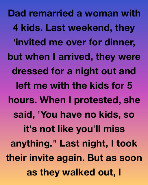 They Tricked Me Into Babysitting—So I Taught Them What Real “Missing Out” Looks Like