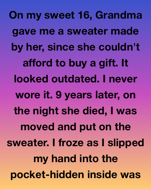 The Sweater I Never Wore Held The Truth She Never Told