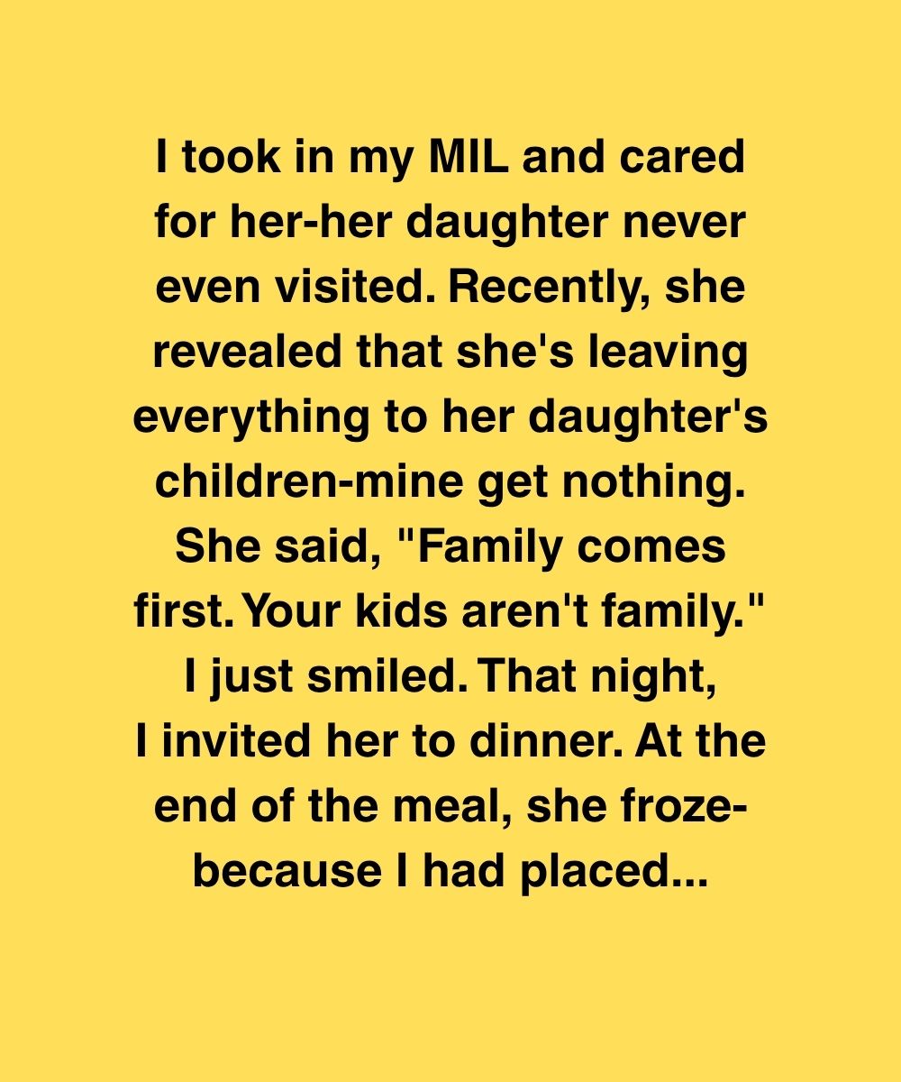 I Took In My MIL And Cared For Her—Then She Said My Kids “Aren’t Family”