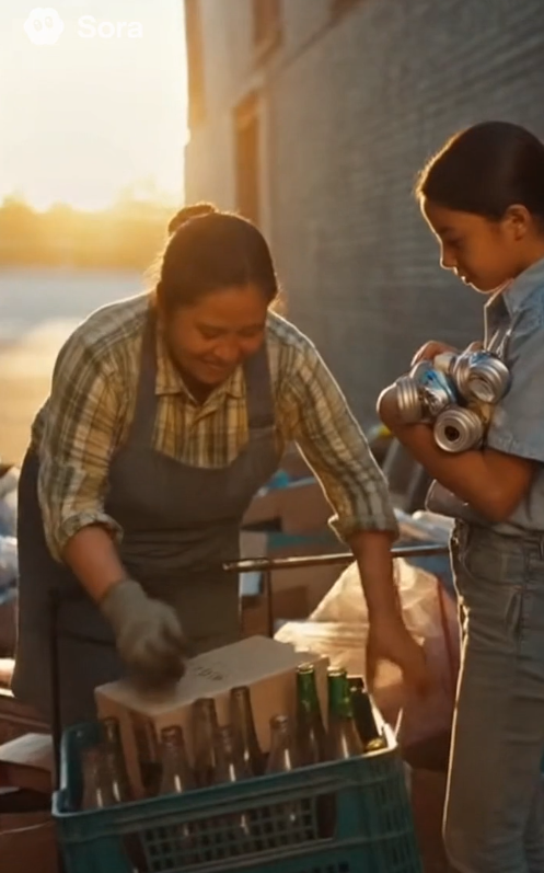 A Mother Collected Garbage to Feed Her Daughter