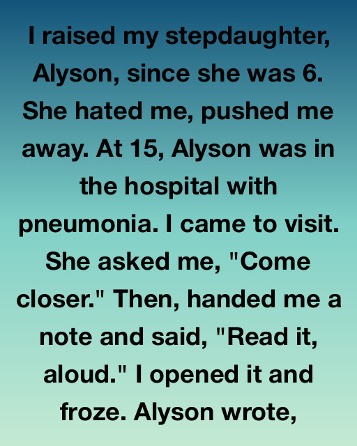 Stepdaughter Note Story