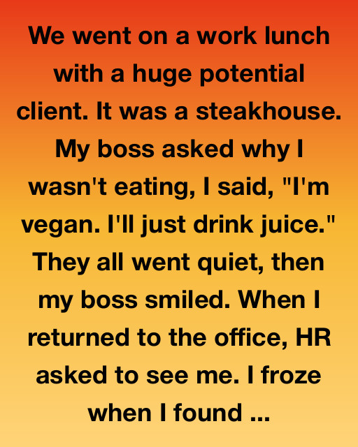 Why I Didn’t Eat The Steak: The Day Everything Changed