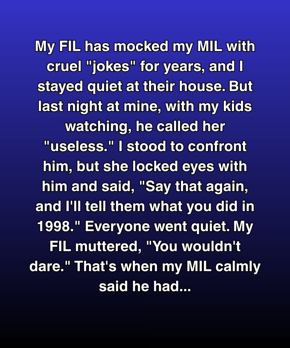 My Father-In-Law Called His Wife “Useless”โThen She Exposed A Decades-Old Secret In Front Of Everyone