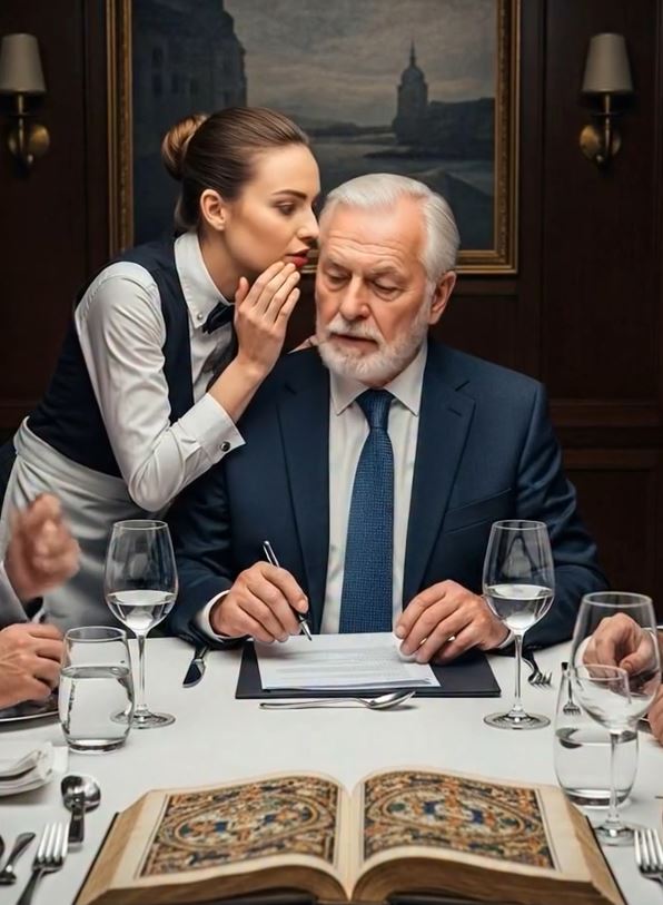 I Was A Waitress At A Billionaire’s Private Dinner. He Was About To Sign A $100M Deal When I Noticed Something That Made My Hands Tremble. I Had Two Choices