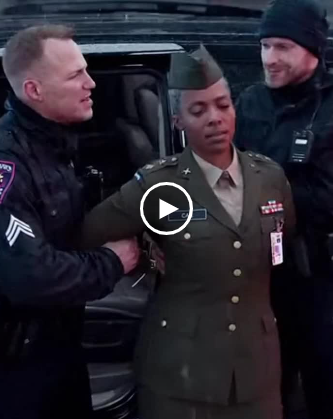 Sergeant Cole spat words at her, voice sharp with hostility