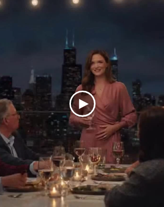 I announced my pregnancy at a family dinner