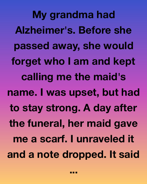 The Scarf With A Secret