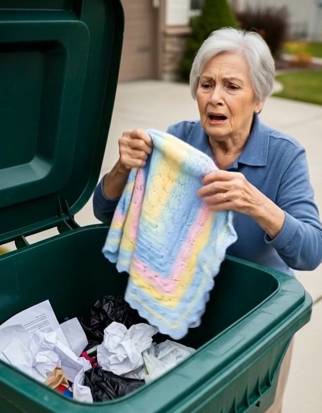I Watched My Daughter-In-Law Toss My Granddaughter’s Baby Blanket Into The Bin… What I Found Inside Changed Everything