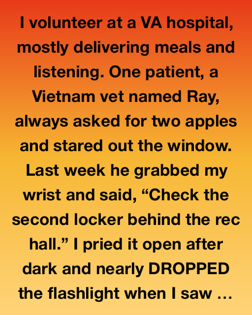 I volunteer at a VA hospital, mostly delivering meals and listening