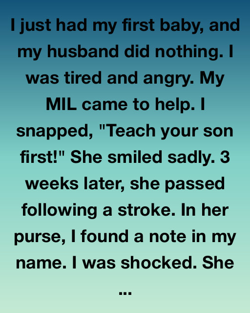 The Note In Her Purse Changed Everything