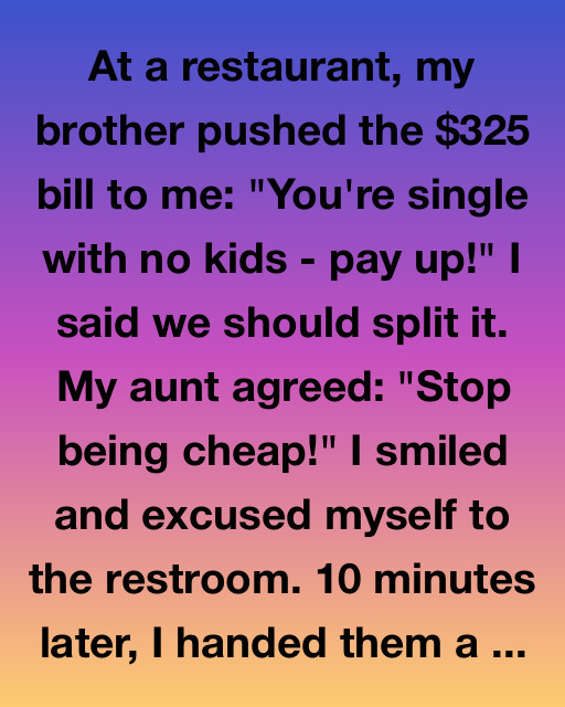 The Dinner Bill That Changed Everything