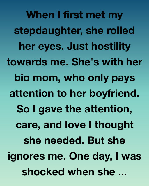 When My Stepdaughter Hugged Me First