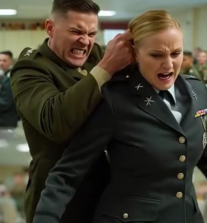 Colonel Grabbed Her Hair in Front of Everyone — But Her Response Left the Base Silent