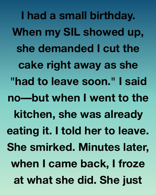 She Ruined My Birthday Cake—But What She Couldn’t Steal Was My Peace