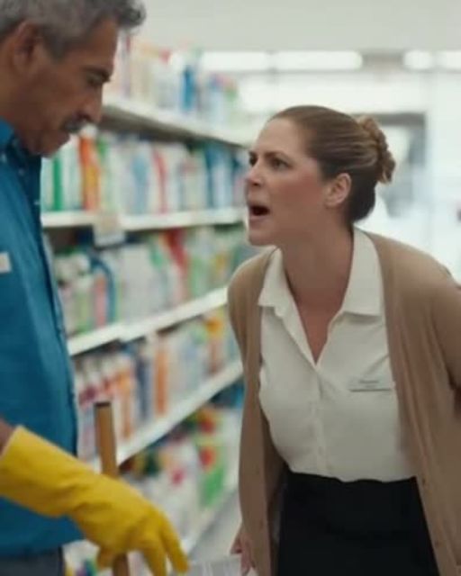 Store Manager Screams At Janitor—The Owner Walks In Hearing Everything And Doesn’t Say A Word… At First