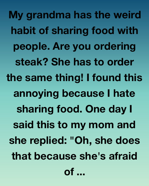 Why My Grandma Always Orders the Same Meal