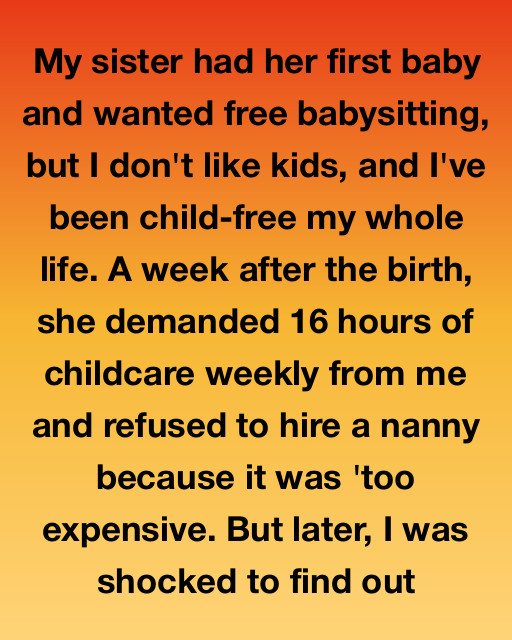 My Sister Demanded Free Babysitting, But Her Bank Statement Told A Different Story