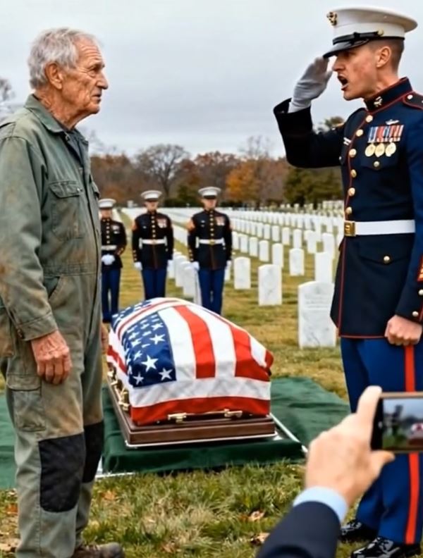 He Interrupted A Military Funeral—And Every Marine Followed Him Into The Cemetery