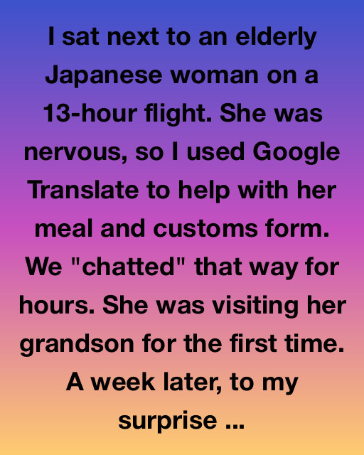 The Flight That Changed My Life