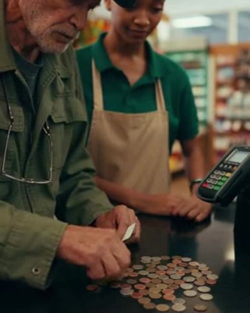 Veteran Tries to Pay With Loose Change—The Cashier Makes a Call