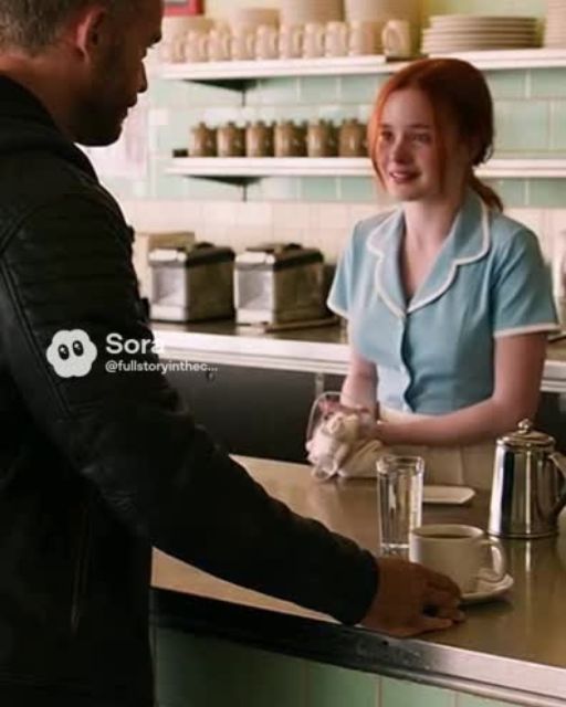 Biker Walks Into Diner And Helps Crying Waitress—The Man Who Made Her Cry Returns