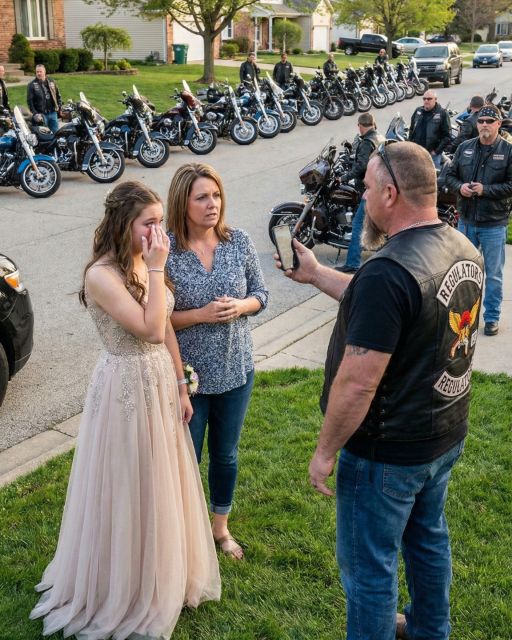 My Daughter’s Dad Bailed On Her Prom Night, Until His Entire Biker Club Showed Up At Our House.