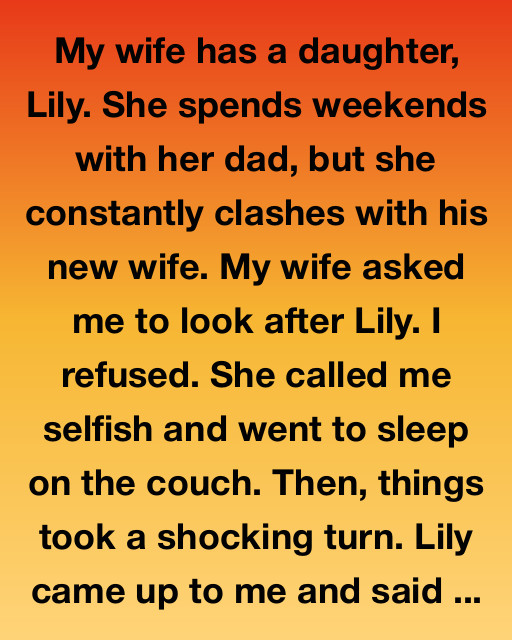 I Refused To Watch My Stepdaughter. What She Said Next Changed Everything