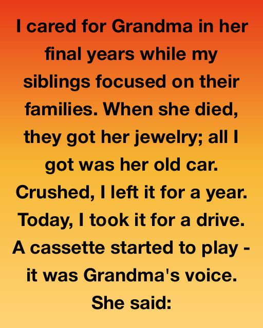 Grandma’s Voice In The Old Car Changed Everything