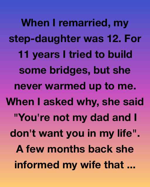 When My Stepdaughter Told Me She Didn’t Want Me At Her Wedding