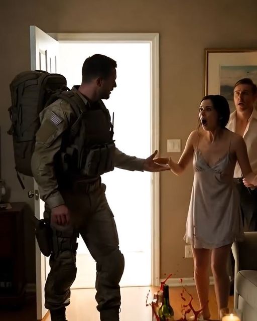 My Daughter Texted Me About My Wife’s Secret โ So I Flew Home From Deployment To Surprise Them Both