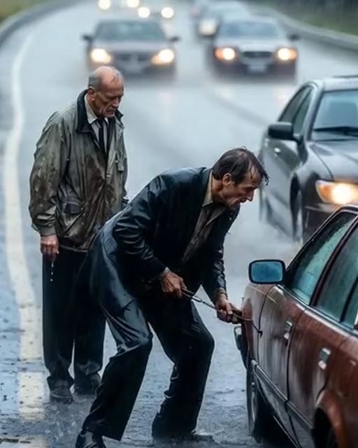 I Ruined My Only Suit Helping An Old Man On The Highway โ Until I Saw His Face On The News A Week Later