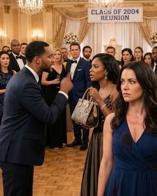 She Laughed As She Ruined My Dress At Our Reunion – But The Next Words Out Of Her Husband’s Mouth Made The Whole Room Gasp.