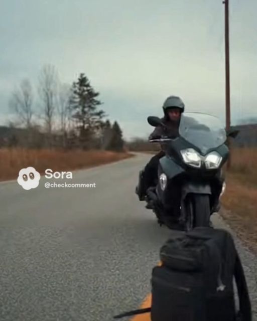 Biker Stops For A Backpack Left On The Road—the Note Inside Makes Him Turn Around