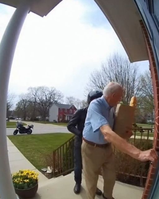 I Watched A Biker Help My Elderly Father—but The Doorbell Camera Revealed His Terrifying Secret