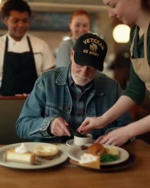 The Note The Waitress Gave The Lone Veteranโit Sparked A National Outrage