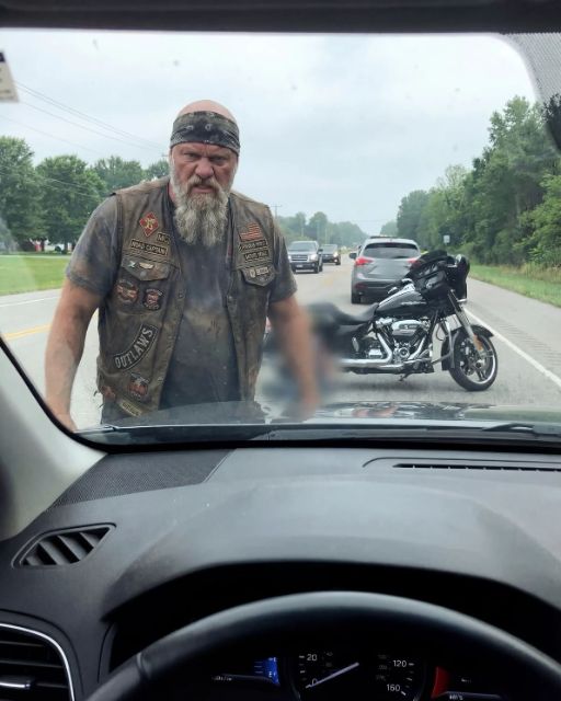 I Thought I Was Going to Die When This Massive Biker Forced My Car to a Dead Stop