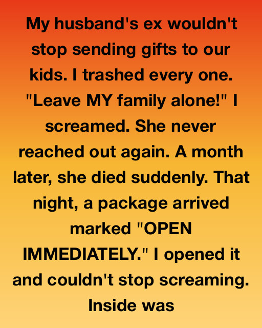 I Trashed Every Gift My Husband’s Ex Sent. After Her Funeral, I Opened The One Box I Couldn’t Burn