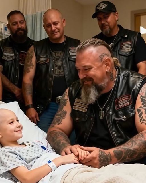 My Biker Daddies Are My Guardian Angels,โ She Whispered. The Nurse Just Found The Father’s Wallet.