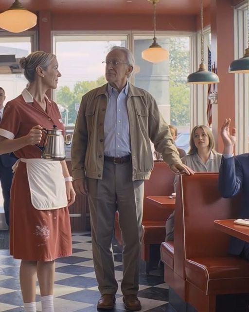 My Kids Left Me Starting Over At Sixty In A Small Diner — Then The “poor Old Man” I Shared My Lunch With Stood Up In Front Of Everyone And Said One Sentence That Made My Son Go Pale