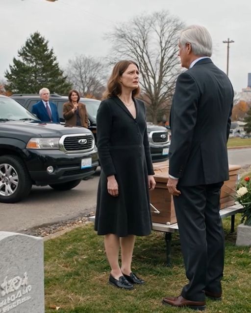 At My Fatherโs Funeral They Called Him A Broke Criminal And Mocked My Goodwill Shoes โ Then Three Black Suvs Rolled Through The Cemetery Gates And Bowed To Me