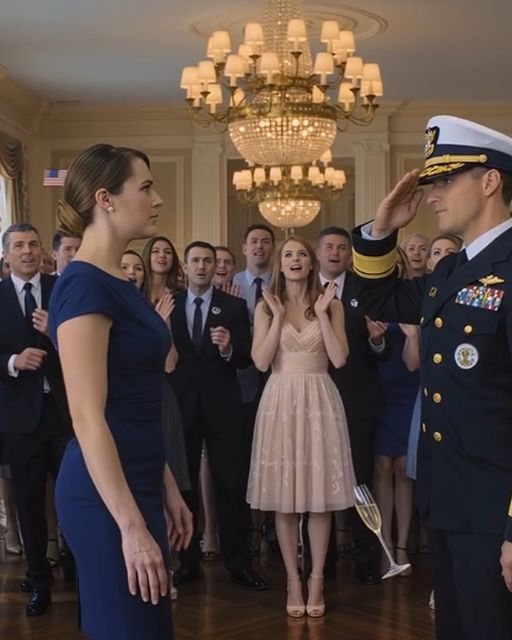 At My Sisterโs Engagement To A Navy Seal Captain, They Introduced Me As โthe Harmless Oneโ โ Ten Minutes Later, He Was Standing At Attention In The Middle Of The Ballroom, Saluting Me In Front Of Everyone Who Ever Dismissed Me